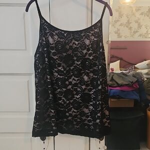 Maurices Black Lace Camisole 3x